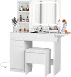 IRONCK Vanity Desk with LED Lighted