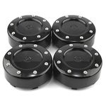 RhinoTuning 4 Pcs Set 92mm Wheel Centre Cap OD 92mm ID 85mm Centre caps Hub Caps Wheel Hub Centre Covers Hub Covers Compatible with Mayhem Wheels for 81232090f-2/C1080502b/C813601 (Black)