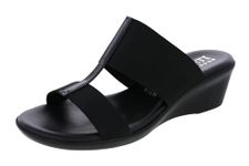 ITALIAN Shoemakers Women's Sadey Sandal, Black, 9