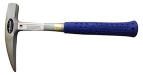 Rocksmins FE01b-Blue Geology Geological Hammer Pointed Imported 900-925gm Approx 12" Single Piece with Shock Proof Rubber Grip Handle Geologist Metal Finish Geologists For Mining Brick Hammer Student