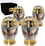 Wild Horses Keepsake Urns for Human Ashes with Velvet Gift Box for Cremation Keepsakes for Ashes