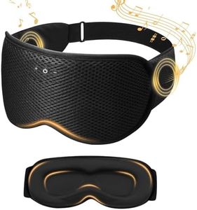 Xkimos Sleep Headphones, 3D Sleep Mask Headphones with 5.4 Bluetooth Headphones, Breathable Light Blocking Sleeping Mask,With Ultra-Thin Stereo Speakers,Cool Gadgets Mens Gifts