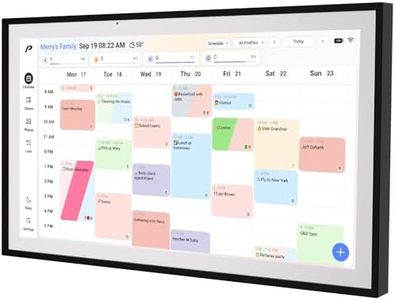 Digital Calendar, 15.6 inch Wall Planner & Chore Chart, Rechargeable Full HD Touchscreen Display, Portable Smart Family Organizer, Event Planner, Desk and Wall mountable, Perfect for Family Schedules - Wall Mount Included No Subscription