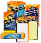 Armor All, 7-Piece Microfibre Car Cleaning Kit, For Interior and Exterior Car Cleaning Use, High Absorbency, Soft and Streak Free Drying for Paintwork and Glass, Ideal for Car & Motorcycle Detailing
