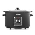 Morphy Richards 6.5L Easy Time Slow Cooker, Automatic Heat Settings, Keep Warm Mode, Hob Proof, Countdown Indicator, Dishwasher Safe Pot, Matte Black, 461021