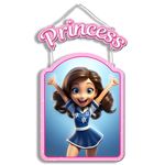 Disney Princess Wall Decor Wooden Wall Hanging For Girls | MDF Wooden Wall Hanger for Living Room | Bedroom | Kids Room | Gift | Princess Decor Item | Wall Hanging for Girls Room Decoration