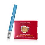 Connoisseurs 1050 Diamond Dazzle Stik: The Ultimate Diamond Cleaner Pen for Sparkling Jewelry - Perfect for Engagement Rings and Diamond Jewelry (Dazzle Stik+Disposable Wipes)