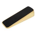 Select Hardware 03313 Decorative Rubber Brass Stop, Wedge, Anti Slip Door Holder