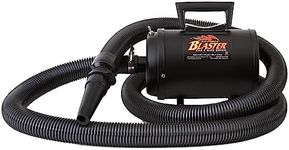 METROVAC Air Force Blaster, Lightweight Car & Motorcycle Vacuum Cleaner, Dryer with Truck Air Duster - Black