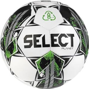 Select Planet Eco-Friendly Soccer Ball, White/Green V23, Size 5