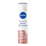 NIVEA Derma Dry Control Antiperspirant 96h Deodorant Spray (200 ML), Women's Deodorant Spray with Extreme Sweat and Odour Defence and Skin Protection