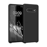 kwmobile Case Compatible with Samsung Galaxy S10 Case - TPU Silicone Phone Cover with Soft Finish - Black