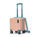 MOKOBARA The Moko Blocks Unbreakable Polycarbonate Extra Light Weight Kids Luggage | Hard Trolley Suitcase for Kids (38 cms (3-8 Years), Cotton Candy)