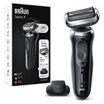 Braun Series 7 Electric Shaver for Men with Precision Trimmer, Wet and Dry, 100 Percent Waterproof, UK 2 Pin Plug, 70-N1200s, Silver Razor
