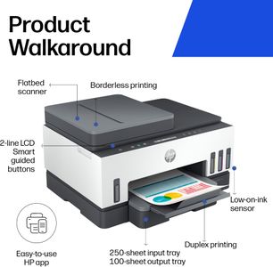 HP Smart Tank 7305 Wireless All-in-One Printer – High-Yield Ink