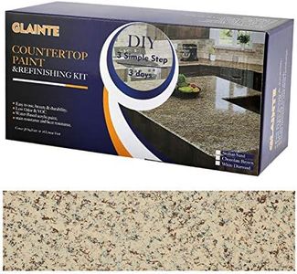 GLAINTE Granite Countertop Paint Kit - Brown Counter Top Refinishing Kit for Kitchen Bathroom