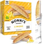 Nonni's Limone Biscotti Italian Cookies - Lemon Cookies - Biscotti Individually Wrapped Cookies - Lemon Italian Biscotti Cookies w/White Icing - All Natural Ingredients - Kosher - 6.88 oz