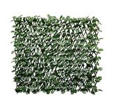 Single Side Leaves: Windscreen4Less Artificial Leaf Faux Ivy Expandable/Stretchable Privacy Fence Screen (Single Sided Leaves)