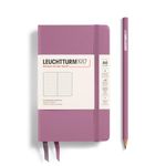 LEUCHTTURM1917 372354 Notebook Pocket (A6), Hardcover, 187 Numbered Pages, Dusty Rose, Dotted