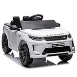 Kids Republic Licensed Discovery - 12V Electric 1 Seater Ride-On Car for Kids with Realistic Design, LED Lights, Remote Control, Horn, and Bluetooth MP3 Player (Snow White)