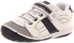 Stride Rite SRT SM Artie Sneaker (Infant/Toddler),White/Navy,5 M US Toddler