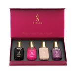 Nisara Long Lasting Women Perfume Gift Set 4x15ml with | Midnight Tease | Girl Power | Vanilla Rush | Miss Gorgeous | Travel & Pocket friendly perfume kit for all moods & occasions | Ideal gift for Women | Gift For Sister, Wife, Friend, Girlfriend & Mother