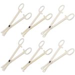 6pcs Clamps Disposable Clamp Slotted Navel Pliers Supply for Ear Nose Belly