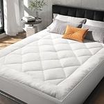 Renvix Queen Size Mattress Pad, Pillow Top Mattress Topper for Back Pain, Thick Quilted Mattress Cover 900 GSM Down Alternative Overfilled Plush Soft Protector with 8-21 Inch Deep Pockets