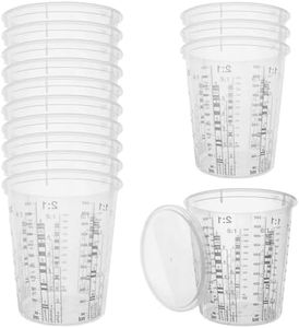 20pcs Bicchieri Di Miscelazione In Resina 680ml, Tazza Di Misurazione Della Vernice, Tazza Di Miscelazione Bicchieri Per Miscelare La Vernice Con Coperchi Misurini In Plastica Per Liquidi Pigmento