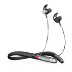 GOBOULT Newly Launched FCharge Bluetooth Earphones with 40H Playtime, Zen ENC Mic, Dual Device Connectivity, Type C Fast Charging,14.2mm Bass Driver, Made in India, IPX5, Silicon (Pure Black)