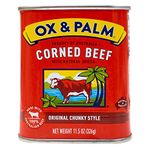 OX & PALM Corned Beef Original Chunky Style Tapered Can 11.5 oz (Pack of 12)