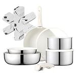 CAROTE 13pcs Stainless Steel Pots a