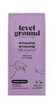 Level Ground Coffee - Ethiopia Single Origin – Medium Roast, Whole Bean - Fair Trade, 1% For the Planet, Kosher - Specialty Coffee - Great in a Drip Brew and a Pour Over - Tastes Sweet, Juicy, Lovely - 300g / 10.5oz