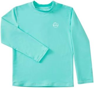 Willit Boys Rash Guard Swim Shirt Baby/Toddler Long Sleeve UPF 50+ Sun Protection SPF Quick Dry Shirt Light Green 18-24 Months