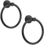 ZGELIN Black Towel Ring，Hand Towel 