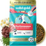 Solid Gold High Protein Dog Food Dry Dog Kibble - Premium Beef Protein & Digestive Probiotics for Energy, Muscle, Gut & Immune Support - Healthy Grain & Gluten Free Dogfood - Nutrientboost - 22 LB
