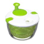 Surinka Salad Spinner, Vegetable Washer Dryer Drainer Strainer with Bowl & Colander, Multi-Use Lettuce Spinner, Fruit Washer, Pasta and Fries Spinner