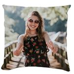 Printme Complete Pillow Customized With Your Photos, Best For Birthday (12 X 12 Inch), Satin, Valenting Gift, Multicolour - Polyester