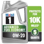 Mobil 1 Advanced Full Synthetic Motor Oil 0W-20 5 U.S. QTS/4.73L.