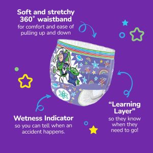 Huggies Pull-Ups Night Pants, Size 6 – Overnight Protection