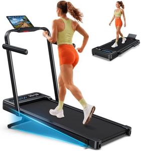 WELLFIT Walking Pad Treadmill with Auto Incline, 6 in 1 Foldable Treadmill with Stable Handle Bar for Home Office, 3.5HP Quiet Under Desk Treadmill with App, Wide Running Belt, 375 LBS Capacity