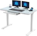 ERGOMORE Glass Standing Desk with D