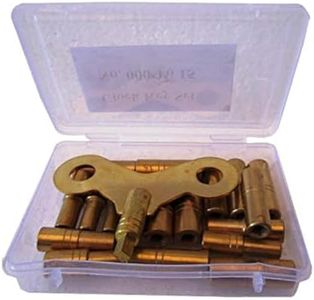 Brass Blessing 18 Piece Clock Winding Key Set - Original Brass, Odd/Even Number (5020)