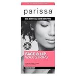 Parissa Face & Lips Wax Strips Kit for Facial Hair Removal, At-Home Waxing Kit with Ready-to-Use Small Wax Strips, 5ml Aftercare Oil, Suitable for All Hair Types, Biodegradable & Skin-Safe (Refresh)