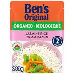 BEN'S ORIGINAL Organic Jasmine Rice, 240g Pouch