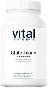 Vital Nutrients Glutathione 400mg | Antioxidant Support for Liver Detox | Vegan Antioxidant Supplement to Promote Liver Health and Liver Detox* | Gluten, Dairy, Soy Free | Non-GMO | 100 Capsules