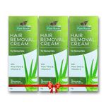 Pure Roots Aloe Vera Hair Removal Cream - 150g (Pack of 3)