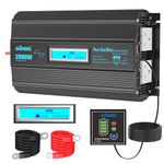 GIANDEL Pure Sine Wave 2000W Power Inverter DC 12V to AC 240V Compatible with Lithium Battery for RVs Off-Grid Solar System Boat Camper with LCD Display Dual 2.4A USB Port Remote Controller
