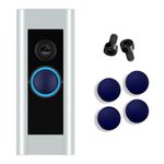 Doorbell Button Replacement, Doorbell Pro Buttons Replacement, Come with 4Pack Buttons / 2Pack Screws, Video Doorbell Buttons Compatible with Doorbell Pro Doorbell Elite, Repair Split Cracked Button