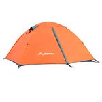 BISINNA 2 Person Camping Tent Lightweight Backpacking Tent Waterproof Windproof Two Doors Easy Setup Double Layer Outdoor Tent for Camping Beach Hunting Hiking Mountaineering Travel